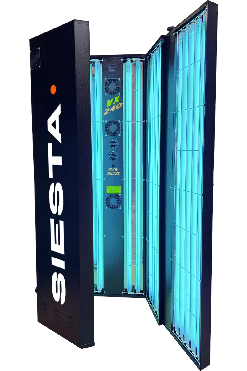 VX240 Premium Stand-Up Sunbed 1